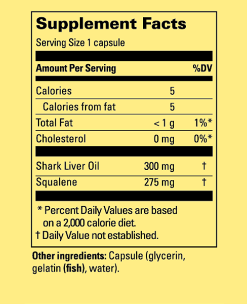 Supplement Label